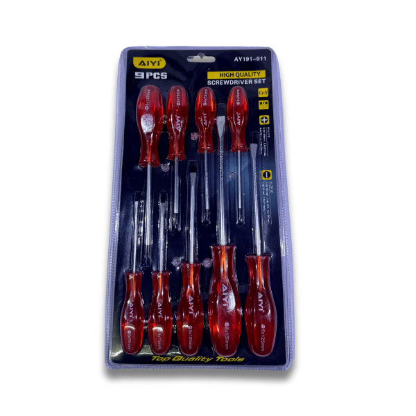 Screwdriver set 9 piece - magnetic tip (Mechanical)