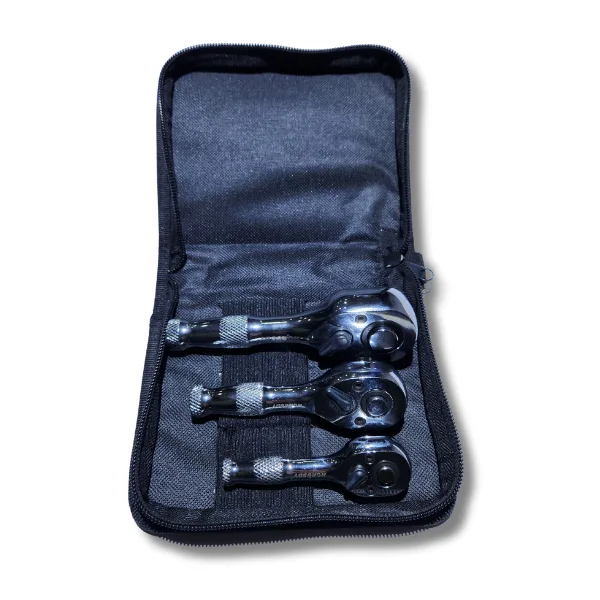 3 Piece stubby rachet set