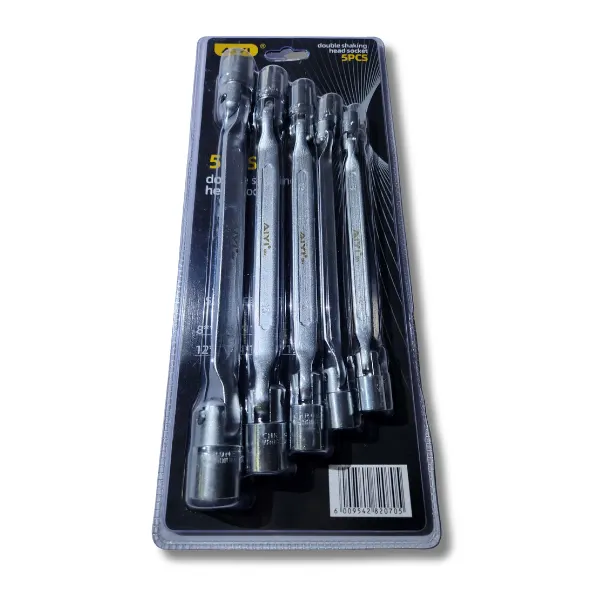 Double swivel socket spanner set 5 Piece