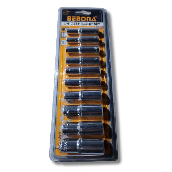 1/4 inch tube socket set - 10 piece