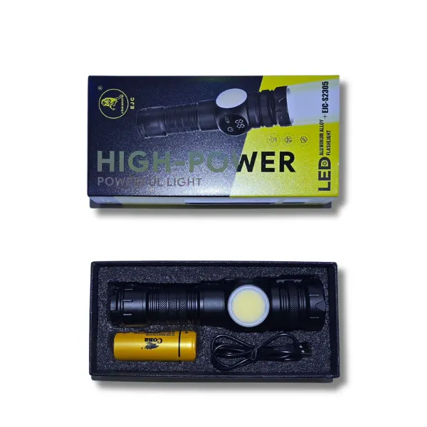 High power aluminum alloy flashlight