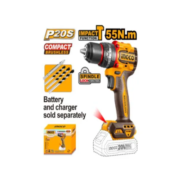 Ingco 20V Lithium-Ion Impact drill 55N.m